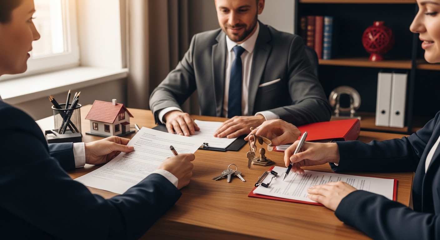 podpisanie umowy, przekazanie nieruchomości