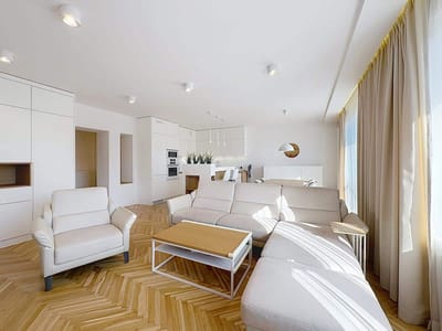 Salon z aneksem kuchennym - Mieszkanie na sprzedaz Lodz Widzew | CI OD NIERUCHOMOSCI